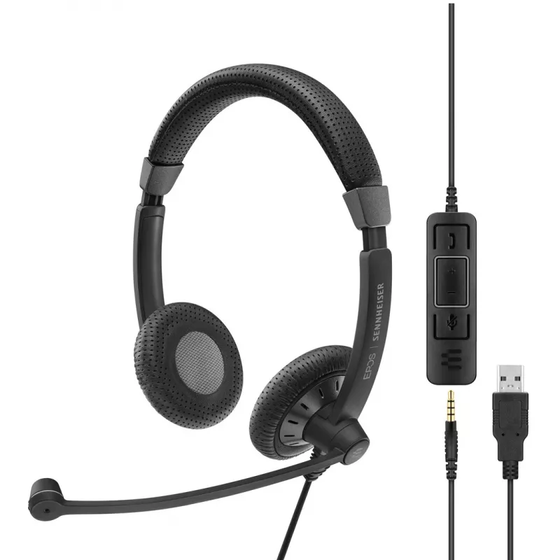 EPOS | SENNHEISER IMPACT SC 75 USB MS ausinės su mikrofonu, laidinės, USB Type-A, juodos