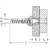 Fischer UX universalūs plastikiniai kaiščiai 6 mm x 50 mm, 100 vnt.
