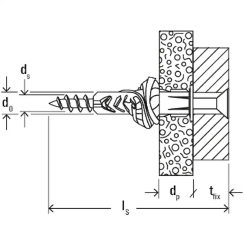 Fischer UX universalūs plastikiniai kaiščiai 6 mm x 50 mm, 100 vnt.