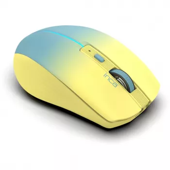 Cian Technology GmbH INCA Mouse IWM-511RS belaidė pelė su Bluetooth ir radijo ryšiu, RGB foninis apšvietimas, geltona