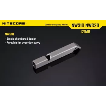 Švilpukas avarinis Nitecore NWS10 120 dB