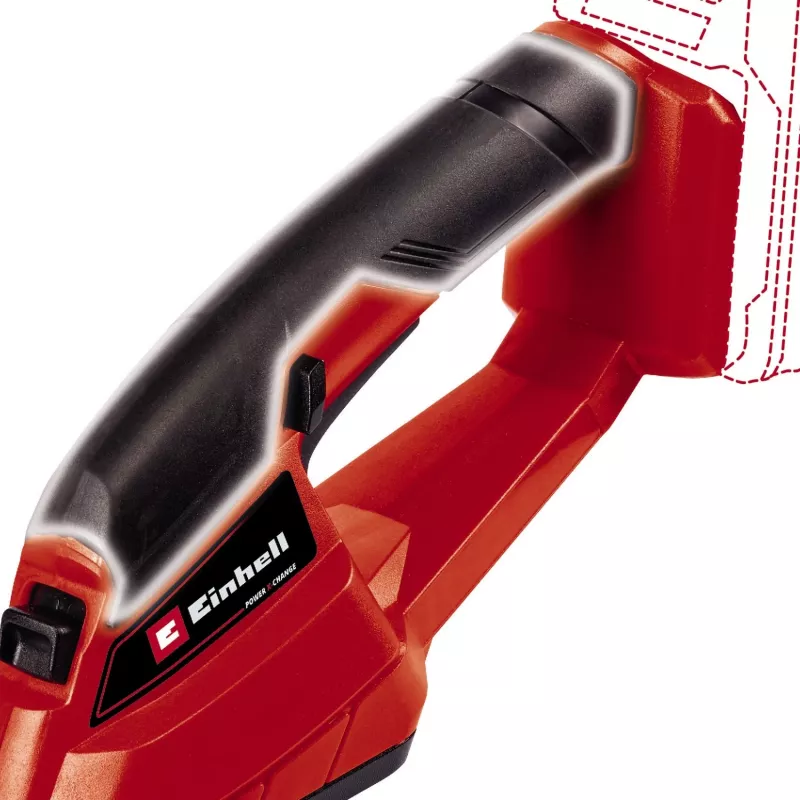 Belaidės žoliapjovės žirklės Power X-Change GC-CG 18/1 Li-Solo, 18 V (raudona/juoda, be akumuliatoriaus ir įkroviklio)
