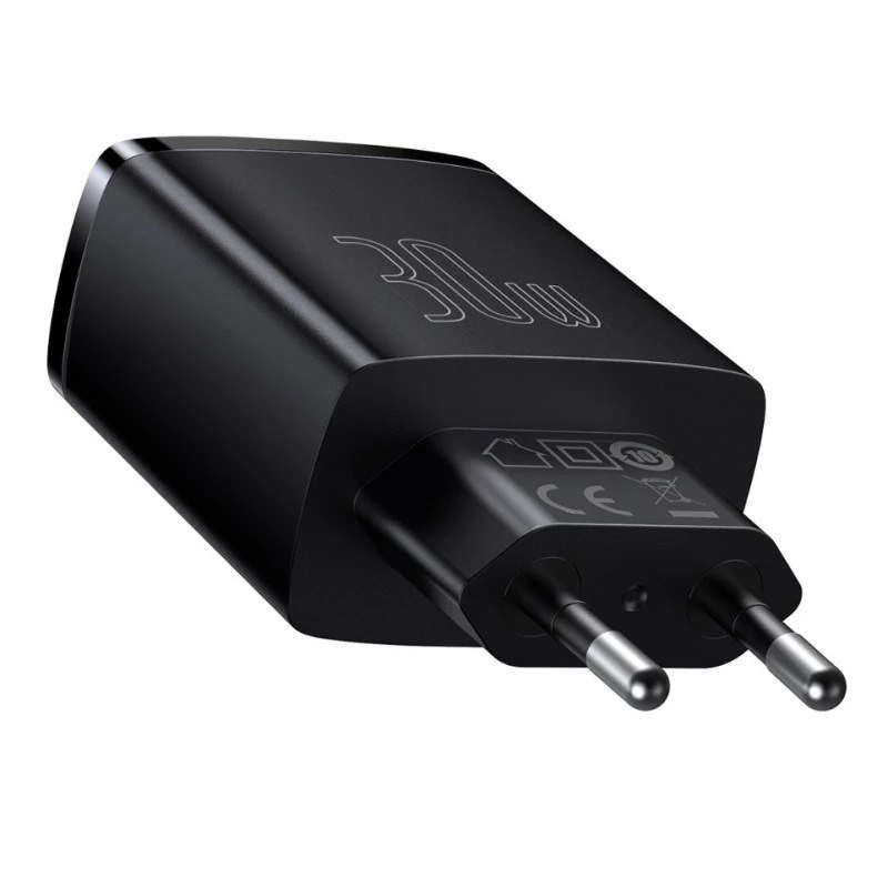 Baseus 30W USB įkroviklis QC PD3.0 Type C greitasis įkrovimas telefonams iPhone 17 16 15 14 13 12 Pro Max Xiaomi Samsung