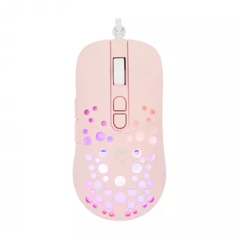 Pelė White Shark GM-9004 Tristan-2 rožinė RGB USB