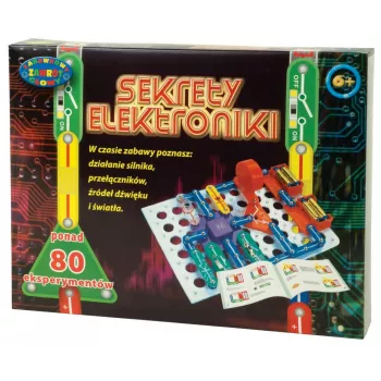 Edukacinis elektronikos rinkinys Dromader Sekrety Elektroniki – 80 eksperimentų