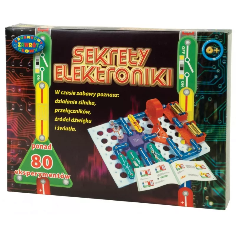 Edukacinis elektronikos rinkinys Dromader Sekrety Elektroniki – 80 eksperimentų