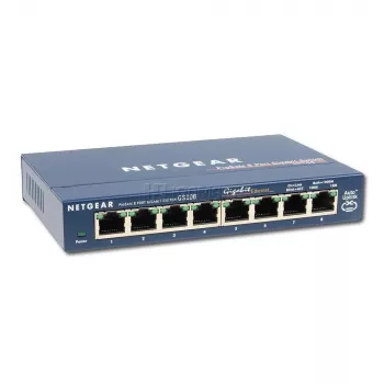 Nevaldomas jungiklis NETGEAR GS108GE, 8 prievadų, Gigabit Ethernet, 16 Gbit/s