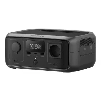 Nešiojama elektrinė stotelė EcoFlow RIVER 3 UPS — LiFePO4 245 Wh, 300 W, 1 AC lizdas, USB-A, USB-C, AC/Saulės/DC įvestis