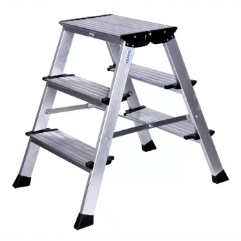Kopėtėlė Krause 126030 – aliumininė, 3 pakopų, 65 cm aukštis, 6,1 kg, 500 mm plotis