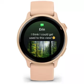 Garmin vívoactive 6 3.05 cm (1.2 inch) AMOLED 42 mm Skaitmeninis 390 x 390 pikselių Liečiamas ekranas Rožinis Wi-Fi GPS (palydovas)