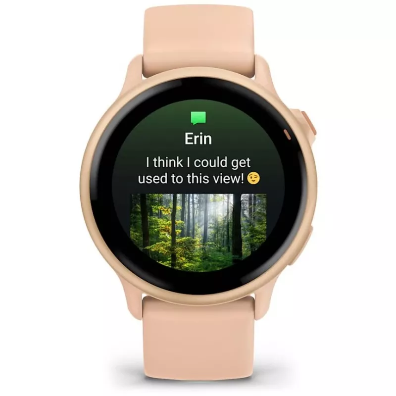 Garmin vívoactive 6 3.05 cm (1.2 inch) AMOLED 42 mm Skaitmeninis 390 x 390 pikselių Liečiamas ekranas Rožinis Wi-Fi GPS (palydovas)