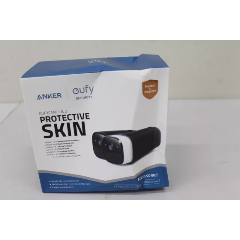 Silicinės apsauginės dangos rinkinys Anker Eufy 2 juodos spalvos, skirtos EufyCam ir EufyCam 2