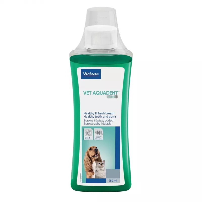 Burnos higienos tirpalas gyvūnams VIRBAC VET AQUADENT 250 ml