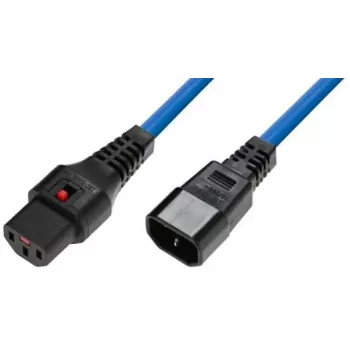 Microconnect MC-C13C14LOCK-0.5MB maitinimo laidas mėlynas 0,5 m C13 kištukas C14 lizdas