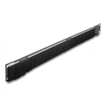 Šepečių panelė DeLOCK 66750 Pilka Metalinė Nailonas 19 colių