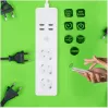 Tellur WiFi išmanusis ilgintuvas su 3 kištukiniais lizdais ir 4 USB prievadais (4 A)