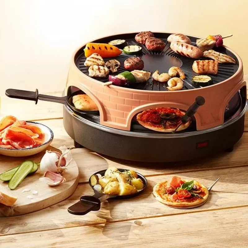 Emerio PO-113255.4 raclette grotelės 1500 W Juoda, Ruda
