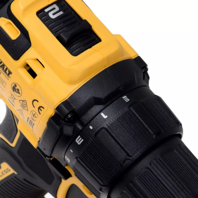 Belaidis gręžtuvas-suktuvas DeWalt DCD708D2T, 18 V, geltonas/juodas, 2x Li-Ion akumuliatorius 2,0 Ah, TSTAK dėžutėje