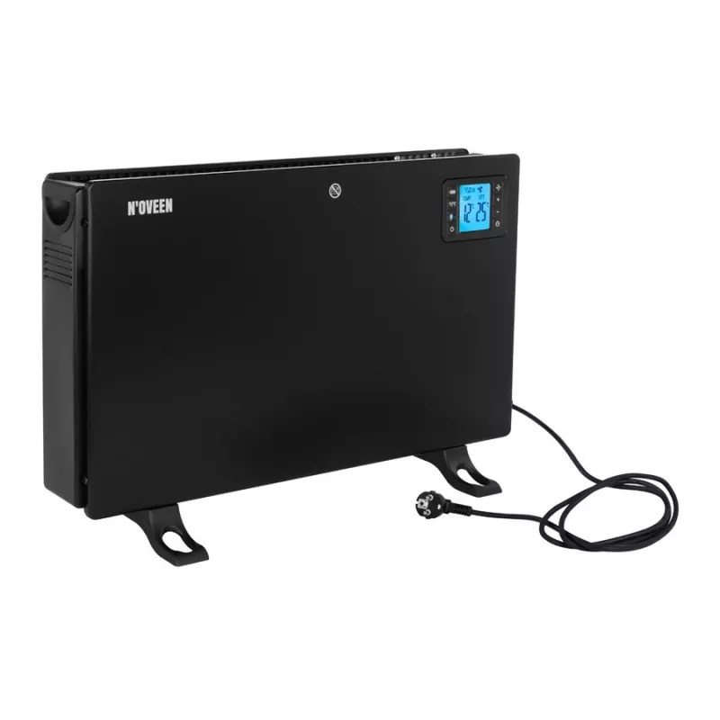 Elektrinis konvektorinis šildytuvas NOVEEN CH7100 — 2000 W, 3 galios lygiai, LCD, laikmatis, nuotolinis valdymas, juodas