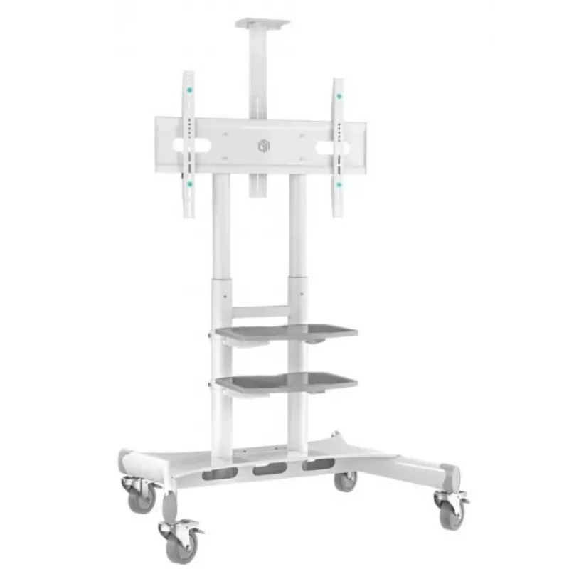 ONKRON TS1881-W TV stovas 50–86 colių televizoriams, Baltas, laisvai pastatomas universalus laikiklis