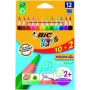 BIC spalvoti pieštukai CEV.TRIANG.CBW 10+2 EU 12 vnt., 214842