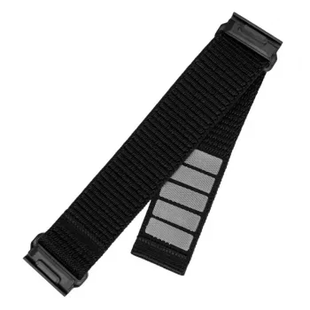 Pakeitimo 22 mm sportinis dirželis, skirtas Garmin QuickFit, FIXED — 160–210 mm, juodas