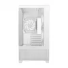Korpusas DeepCool CG380 3F WH — Baltas, Midi Tower, 235×437×451 mm, ITX/mATX, 3x 120 mm ventiliatoriai