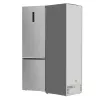 Šaldytuvas su šaldikliu Gorenje NRB620E61X4WFE, laisvai pastatomas, nerūdijantis plienas, bendras tūris 413 L, šaldiklis apačioje 130 L, NoFrost, LED ekranas