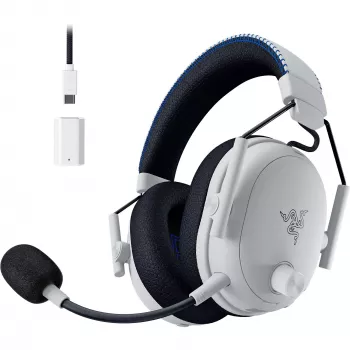 Ausinės Razer BlackShark V3 Pro belaidžiai laidiniai Bluetooth balti