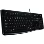 Klaviatūra Logitech K120 for Business, pilno dydžio, AZERTY, USB, juoda