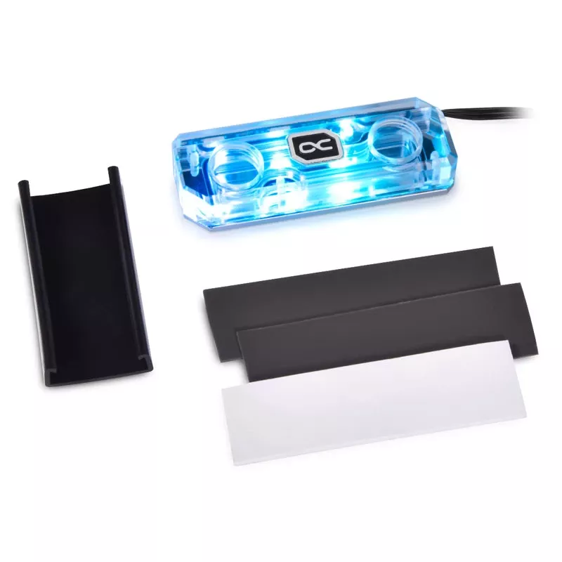 Alphacool HDX Apex M.2 2280 SSD vandens aušintuvas, akrilinis aRGB