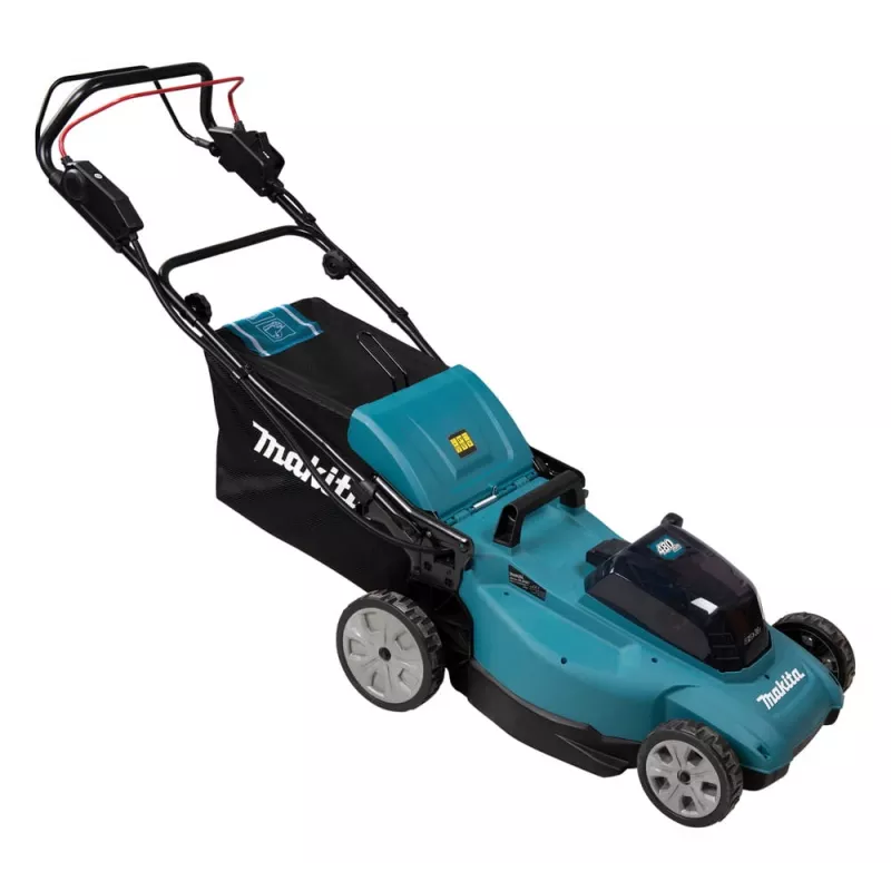 Makita DLM481Z akumuliatorinė vejapjovė stūmiamoji juoda mėlyna metalinė