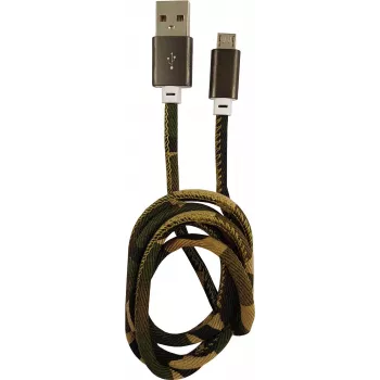 LC-Power USB laidas USB-A į Micro-USB 1 m kamufliažinis miško raštas (LC-C-USB-MICRO-1M-5)