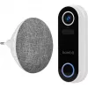 Prie durų skambučio garsiakalbis Hombli Doorbell Chime 2, belaidis 433,92 MHz, AC 110–240V, C tipo kištukas, pilka/balta