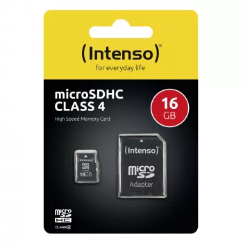 Atminties kortelė Intenso 16GB MicroSDHC Class 4 3403470