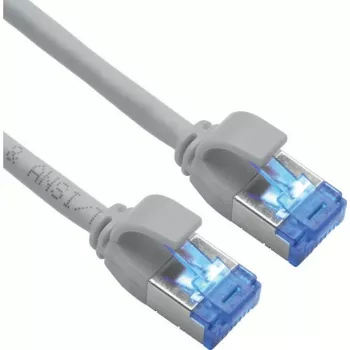 ROLINE S/FTP Patch Cable Cat.6A TPE PoE-tauglich verknotungsfrei Grey 0.5m