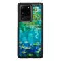 Apsauginis dėklas iKins Samsung Galaxy S20 Ultra – juodos vandens lelijos raštas