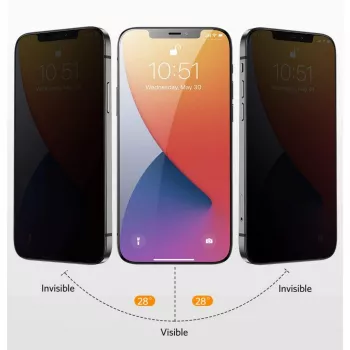 NEVOGLASS 3D PRIVACY, apsauginė plėvelė permatoma, iPhone 17 Air