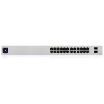 Ubiquiti UniFi 24-Port PoE valdomas L2/L3 Gigabit Ethernet (10/100/1000) maitinimas per Ethernet (PoE) 1U sidabrinis