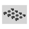 Rack lentyna DeLOCK 10 inch 1U juodo plieno 25,4 cm