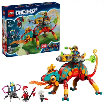 Statybinis žaislas LEGO 71492 Dreamzz Mateo ugninis chameleonas, plytelių modelis kūrybiškam konstravimui