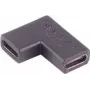 Stačiasis USB-C 3.1 adapteris ShiverPeaks 13-40005, 90° jungtis USB-C įrenginiams