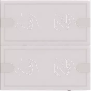 Gira KNX jutiklinis jutiklis 4 comfort 2f TS4 baltas 5002003
