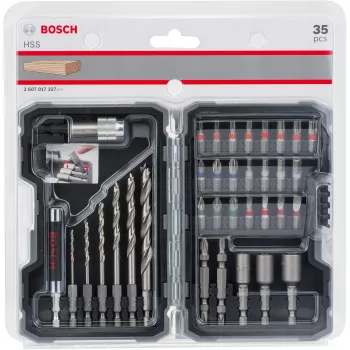 Atsuktuvų antgalių rinkinys Bosch 2 607 017 327 35 vnt.