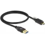 USB kabelis Type-A (vyriškas) į Type-C (vyriškas) DeLOCK 84025 0,5 m