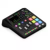 Studijos valdiklis RØDE Caster Duo Black — 2 kombinuoti XLR/TRS, 2 TRS linijiniai išėjimai, 48 kHz, 24 bitai, jutiklinis ekranas, „Wi‑Fi“, „Bluetooth“