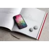 Dėklas telefonui iKins iPhone XR – vandens gėlės raštas, juodas