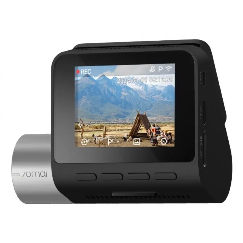 Automobilinis vaizdo registratorius 70mai A510, Full HD 2560×1944, 140°, Wi‑Fi, Bluetooth, GPS, 2 colių IPS ekranas, USB, 500 mAh