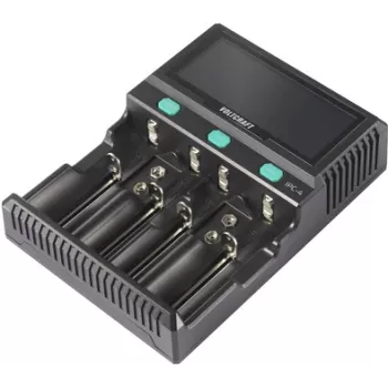 VOLTCRAFT IPC-4 Įkroviklis apvalioms baterijoms LiIon, LiFePO, NiMH, NiCd, LiFePO4 A, Mignon (AA), Micro (AAA), Mini (AAAA), Baby (C), Sub-C, Mono (D), 32650, 26650 (VC-14297085)