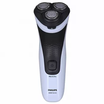 Elektrinis rotacinis skustuvas Philips 3000X Series X3003/00 — 3 galvutės, šlapias ir sausas skutimas, NiMH baterija, 40 min veikimo laikas